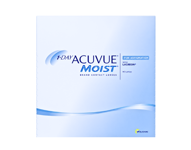 1 Day Acuvue Moist for Astigmatism 90 Pack Contact Lenses in USA